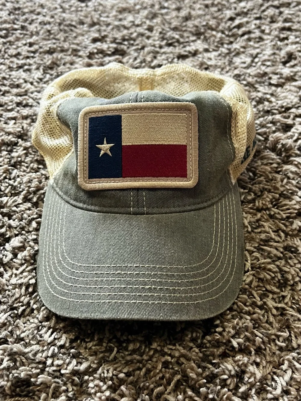 Legacy Olive and Tan Trucker Hat with Texas Patch